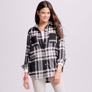 🆕 Merona Supply Co. Boyfriend Fit XL Fleece Button-Down Shirt